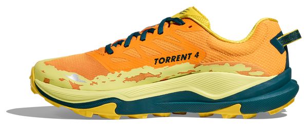 Scarpe Hoka Torrent 4 Trail Arancione/Giallo/Blu Uomo