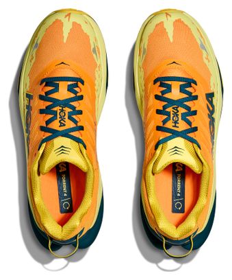 Scarpe Hoka Torrent 4 Trail Arancione/Giallo/Blu Uomo