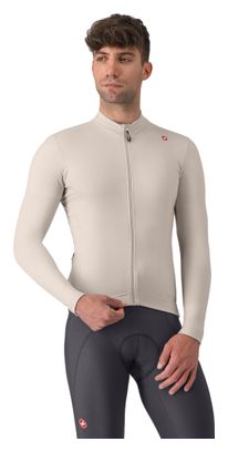Maglia a maniche lunghe Castelli Espresso Thermal Beige Uomo