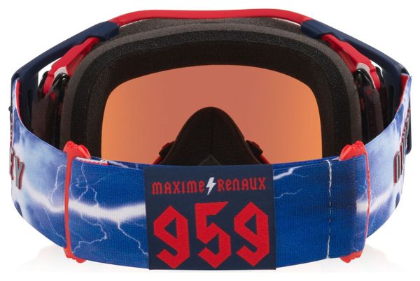 Gafas de MTB Oakley Airbrake MX Maxime Renault Mate Azul marino/Prizm MX Zafiro Iridium/Ref.: OO7046-H9