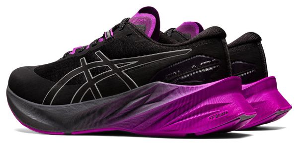 Asics Novablast 3 Lite-Show Negro Púrpura Zapatillas de Running para Mujer
