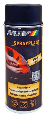 Aérosol élastomère pelable Sprayplast peinture  noir mat 400 ml .