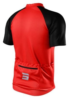 Maillot Manches Courtes Shot Unlimited Zip Rouge