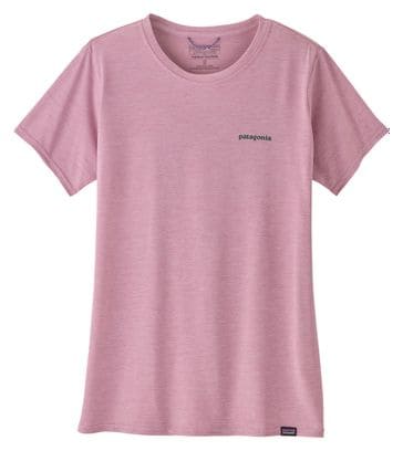 Patagonia Women's T-Shirt Cap Cool Daily Graphic Waters Pink