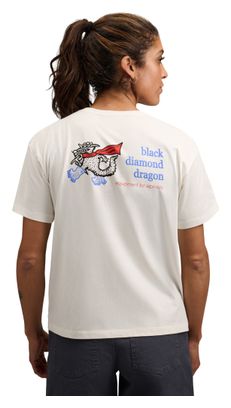 Maglietta Black Diamond BD Dragon Bianca da donna