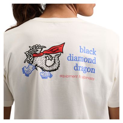 Maglietta Black Diamond BD Dragon Bianca da donna