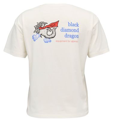 Maglietta Black Diamond BD Dragon Bianca da donna