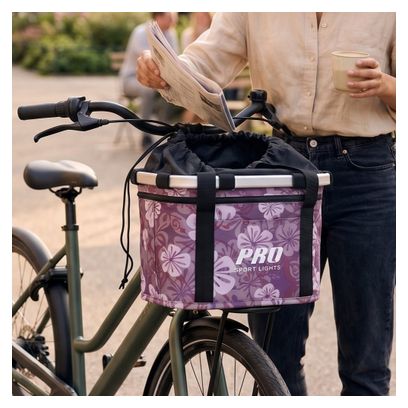 Panier de vélo avant 16 litres femmes floral amovible