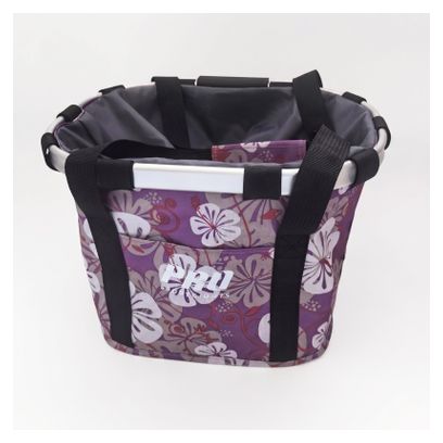Panier de vélo avant 16 litres femmes floral amovible