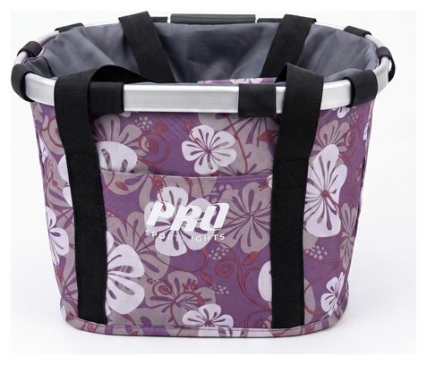 Panier de vélo avant 16 litres femmes floral amovible
