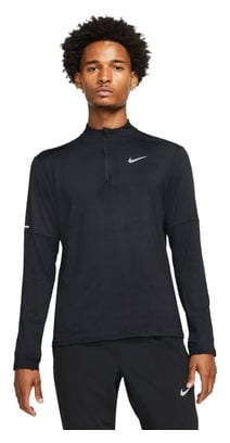 Camiseta Nike Element Negra 1/4 Zip Hombre