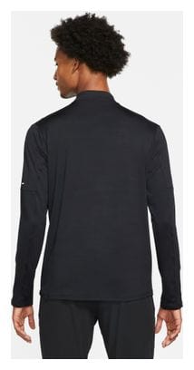 Camiseta Nike Element Negra 1/4 Zip Hombre