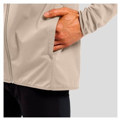 Chaqueta de running híbrida Odlo Zeroweight Warm 2.0 Beige