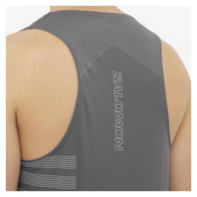 Salomon Sense Aero Graphic Tank Grijs/Wit