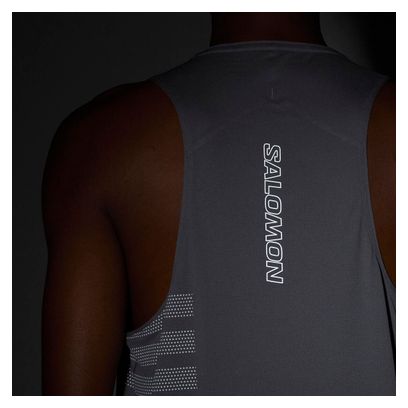 Salomon Sense Aero Graphic Tank Grijs/Wit