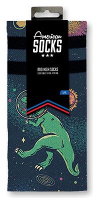 Space Dino - Chaussettes Graphiques Techniques Coolmax - Cyclisme, Running et Sport