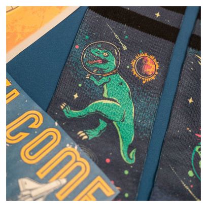Space Dino - Chaussettes Graphiques Techniques Coolmax - Cyclisme, Running et Sport