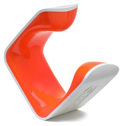 Hornit Clug Plus Fahrradträger für Wandmontage (70-81mm / 2.75-3.2&#39;&#39;) Weiß / Orange