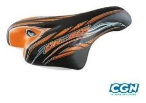 selle enfant kid 14/16/20 pouces monte grappa 996 ok go noir/orange sans rail