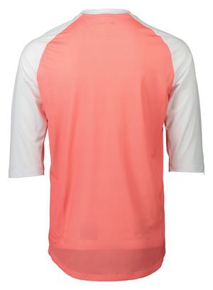 Poc MTB Pure 3/4 Sleeve Jersey Coral/White