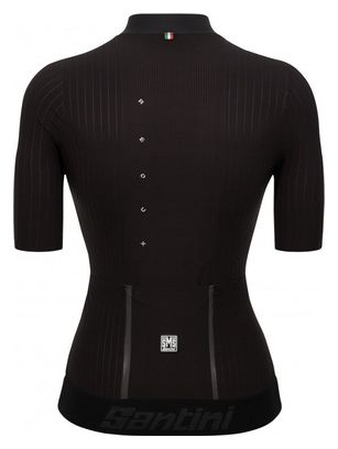 Maillot de manga corta Santini Redux Speed Negro