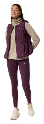 Asics Nagino Run Winter-Thermoshirt für Damen, beige