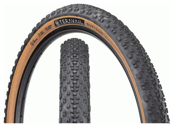 Teravail Rutland 27.5'' Gravel Tire Tubeless Ready Folding Light & Supple Tan Sidewall