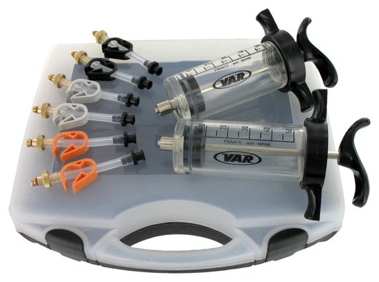 VAR Kit de purge de frein à disque hydraulique - seringues noires