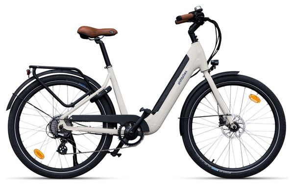 Vélo de ville électrique Shiftbikes Blanc crème