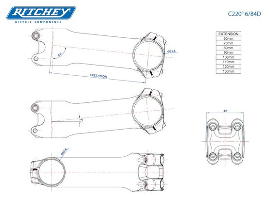 Manubrio RITCHEY WCS CARBON STREEM
