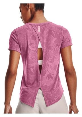 Under Armour Streaker SnowCloud Pink Women's Short Sleeve Jersey