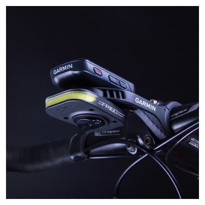 Ravemen FR160 ALU bike front light with integrated GARMIN GPS mount