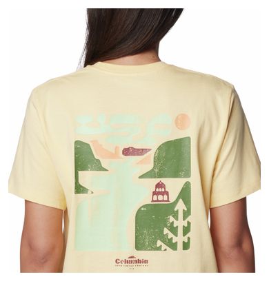 Columbia Grenzeloos mooi Beige Vrouwen T-shirt