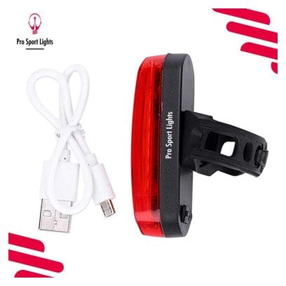 Kit d'éclairage LED pour vélo - rechargeable par USB - 300 et 120 lumens