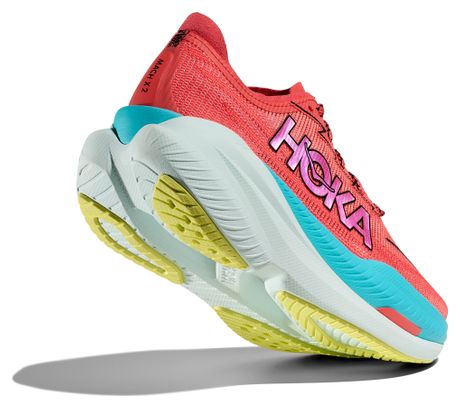 Hoka Mach X 2 Hardloopschoenen Roze/Blauw