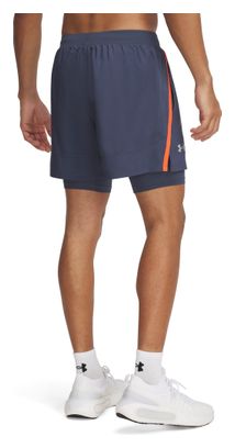 Under Armour Launch 5in Grey Men's 2-in-1 Shorts