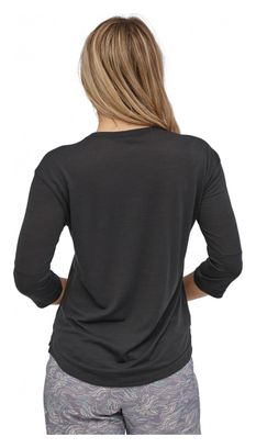 Maillot de ciclismo Patagonia Merino Negro Mujer