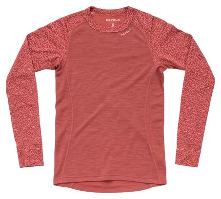Dames-T-shirt Devold Duo Active Merino 205 Rood 
