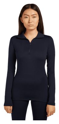 Dames Baselayer 1/2 rits Icebreaker Merino 260 Tech Blue
