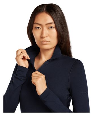 Dames Baselayer 1/2 rits Icebreaker Merino 260 Tech Blue