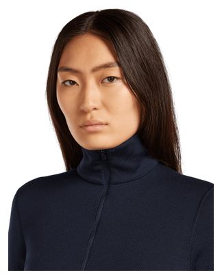Dames Baselayer 1/2 rits Icebreaker Merino 260 Tech Blue