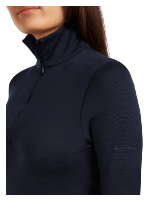 Dames Baselayer 1/2 rits Icebreaker Merino 260 Tech Blue