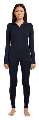 Dames Baselayer 1/2 rits Icebreaker Merino 260 Tech Blue
