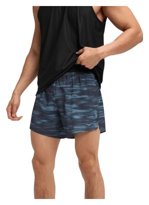 Pantaloncini slip Hoka Glide 5in blu da uomo