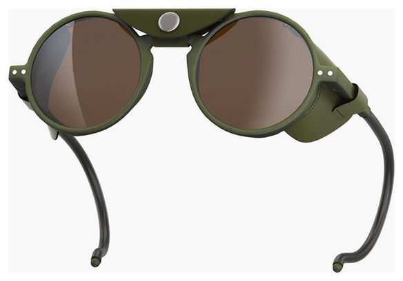 Izipizi GLACIER Pro Sonnenbrille in Khaki mit silber-braun verspiegelten Gläsern