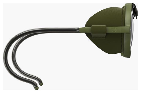 Izipizi GLACIER Pro Sonnenbrille in Khaki mit silber-braun verspiegelten Gläsern