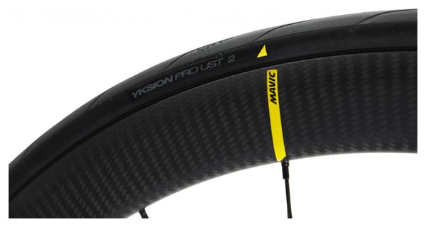 Mavic Cosmic Pro Carbon SL UST Disc 700 mm Rear Wheel | 12x142 mm | Center Lock | Mavic Yksion Pro UST II 25 mm Tire