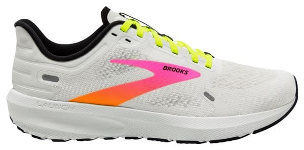Chaussures de Running Brooks Launch 9 Blanc Jaune