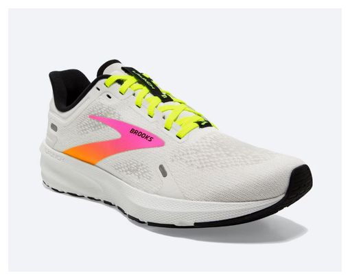 Chaussures de Running Brooks Launch 9 Blanc Jaune