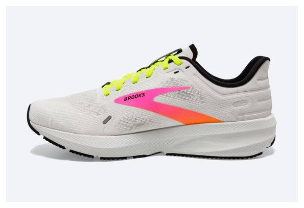 Chaussures de Running Brooks Launch 9 Blanc Jaune